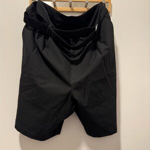 Zara Men's Black Flat Front Shorts